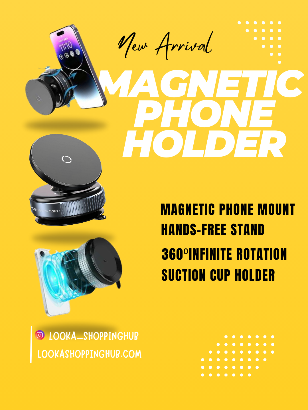 X199 Magnetic Suction Phone Holder